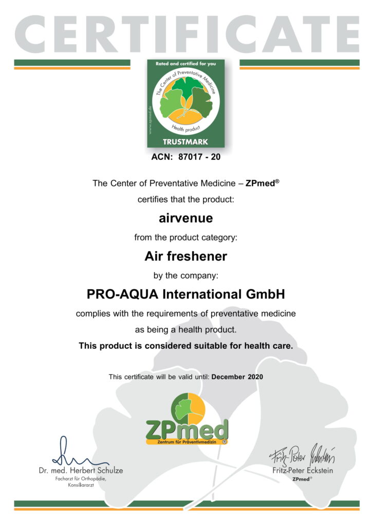 Certificado-Medicina-Preventiva-ZPMed-Germany-2020-AIRVENUE-Airvenue_Zert_41_19-1